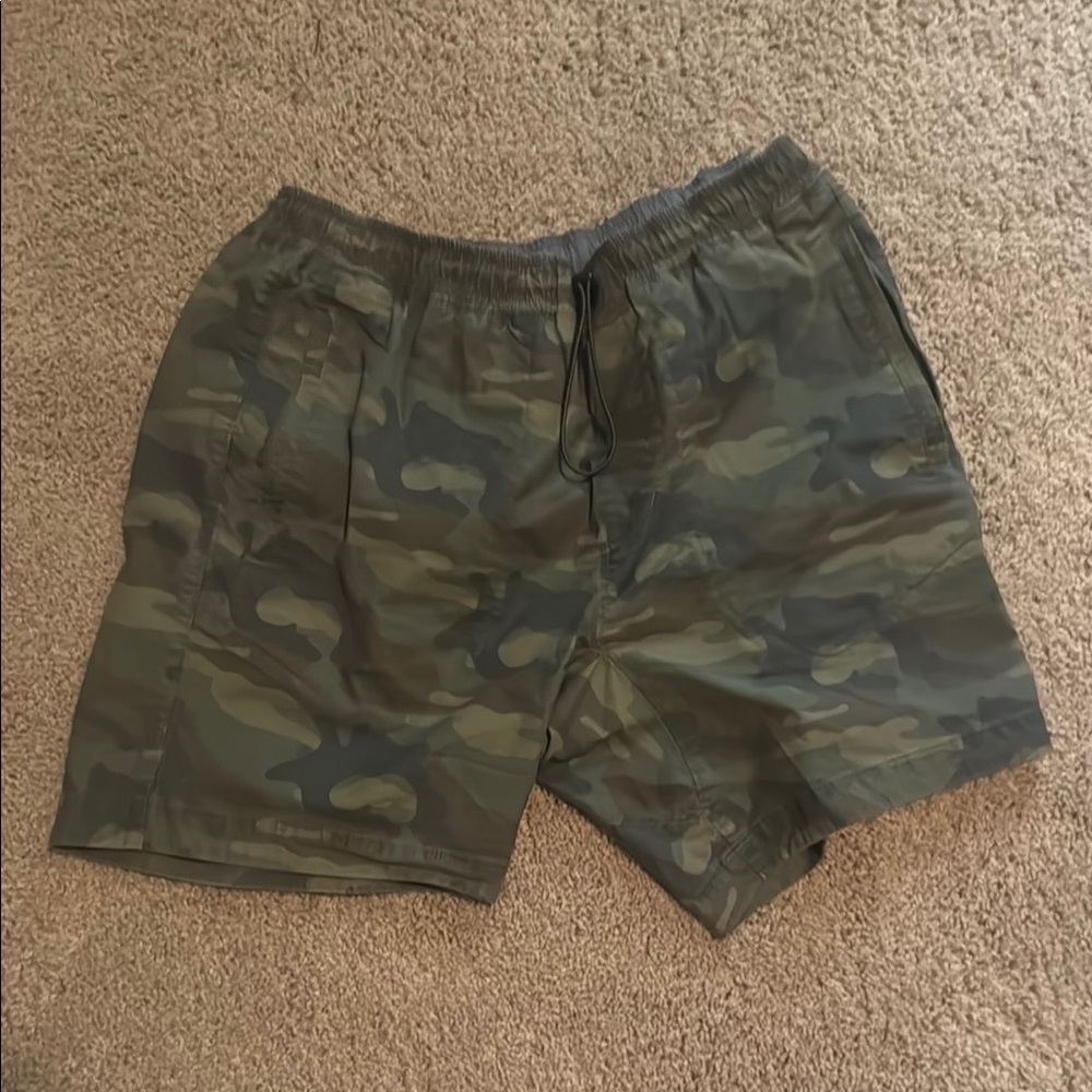 Relwen Men's Canvas Supply Camouflage Shorts Large
